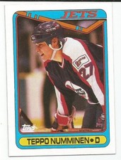 TEPPO NUMMINEN 1990-91 TOPPS ROOKIE CARD NEAR MINT+ CONDITION