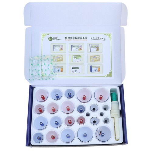 New Vacuum Suction Cup Kangzhu Body Cupping Kit 24 Cups Massage Cupping Set - Picture 5 of 6