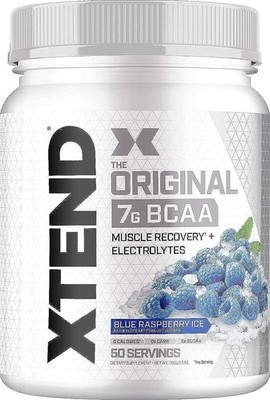 XTEND Original BCAA Blue Raspberry Ice - 50 Servings - CLUMPY - NO RETURNS