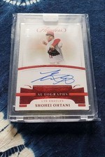 2021 Panini Flawless Shohei Ohtani On-Card Auto Red Parallel /10 Angels