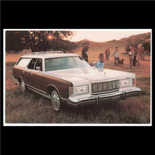 1978 Mercury Colony Park Woodie Station Wagon Original Dealer Postcard Unused