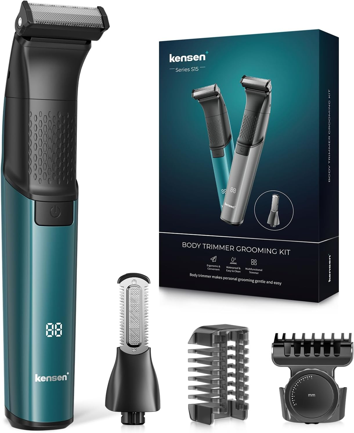 Rasoio Corpo Uomo Intimo Professionale | Batteria Li-ion 100 Min | IPX7