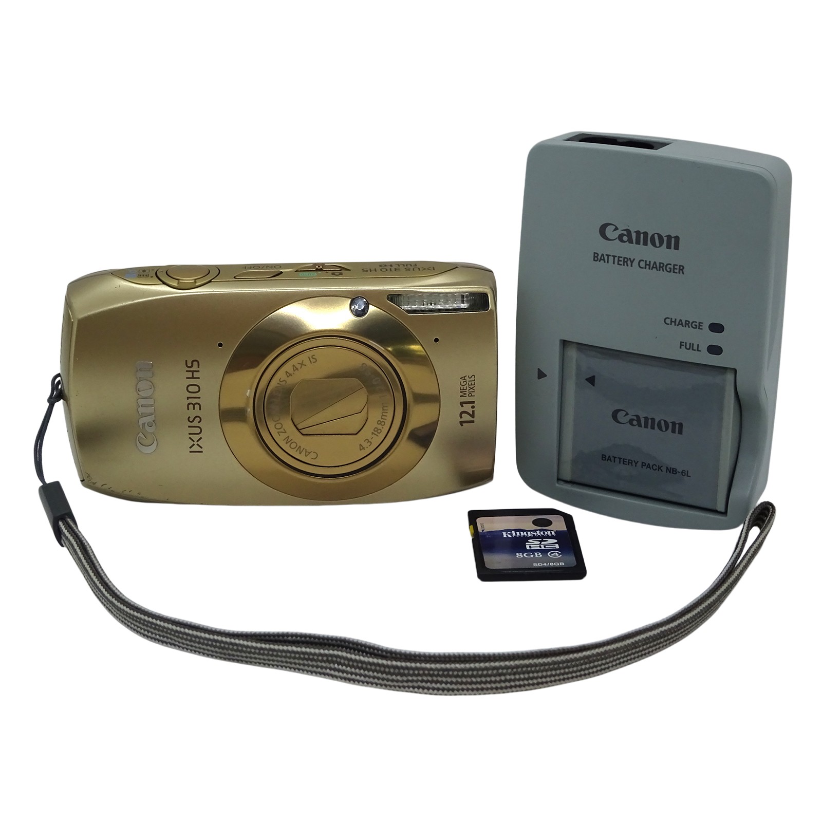 Excellent Canon IXUS 310HS Golden Digital Camera with Full HD Support