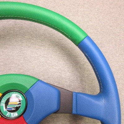 MOMO BENETTON FORMULA 1 F1 TEAM Steering Wheel 350mm Modena Type MOMO BENETTON FORMULA 1 F1 TEAM Steering Wheel 350mm Modena Type
