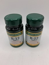 2x Natures Bounty Vitamin B-12 1000mcg Energy Metabolism Support 200tabs...