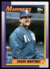 Edgar Martinez 1990 Topps #148 Mariners MLB READ FREE SHIPPING AutographDen
