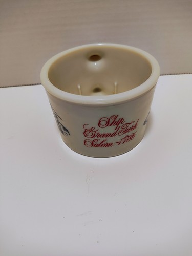 Tazza da barba Grigs Shulton Ship Grand Turk Salem 1786 ceramica bianca da collezione - Foto 3 di 6