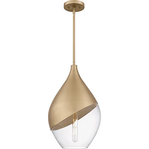 Quoizel Drover 1Light Pendant, Bronze Gold/Clear Glass - QMP6797BGD - Picture 1 of 1