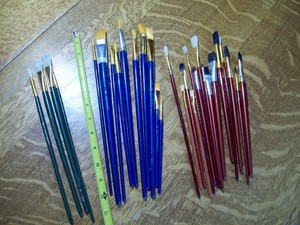 Lot Of 29 Professional Artist Paint Brushes - by Royal & Langnickel