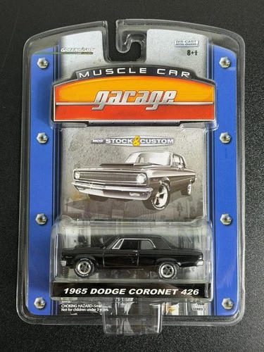 Greenlight Muscle Car Garage 1965 Dodge Coronet  426 2-Door Black 1:64  NIP