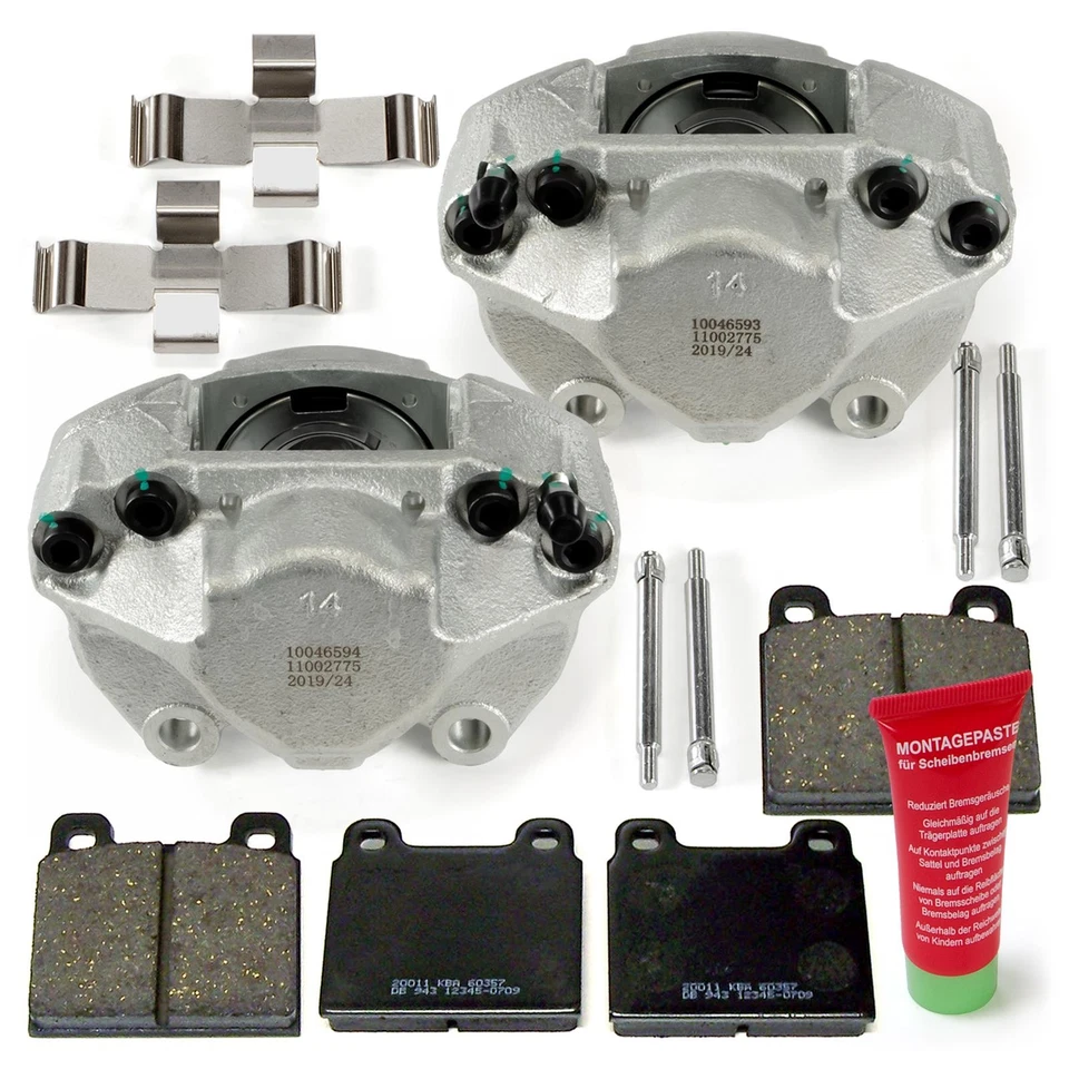 2x Étrier Plaquettes de Frein Avant pour Mercedes-Benz / 8 W114 W110 Pagode W113 - Photo 3/4