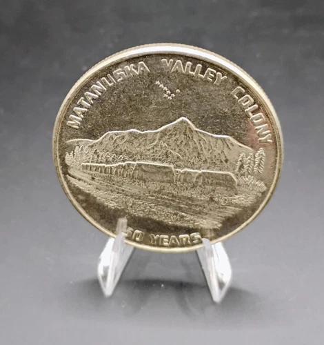 Rare Vintage Palmer Alaska Mantanuska Colony 1 troy oz Silver 999 Fine