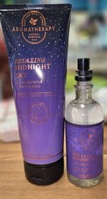 2 Bath  Body Works AROMATHERAPY RELAXING MIDNIGHT SKY PATCHOULI Wash Oil Mist