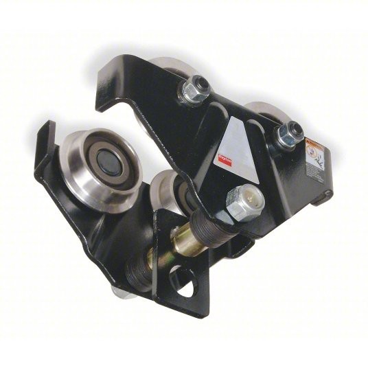 Dayton Push Trolley 2000 lb Load Capacity, Model: 3MB57, 2.60"-5.59" Adjustable