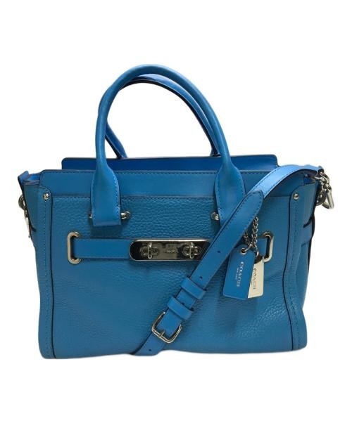 COACH 2WAY blue shoulder bag style 34816