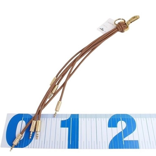 LOEWE Bag Charm Leather Brown Good Condition Fashion Accessories ice Authenticie