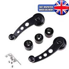 2PC Black Car Replacement Truck Window Handle Winder Crank Riser Universal NEW