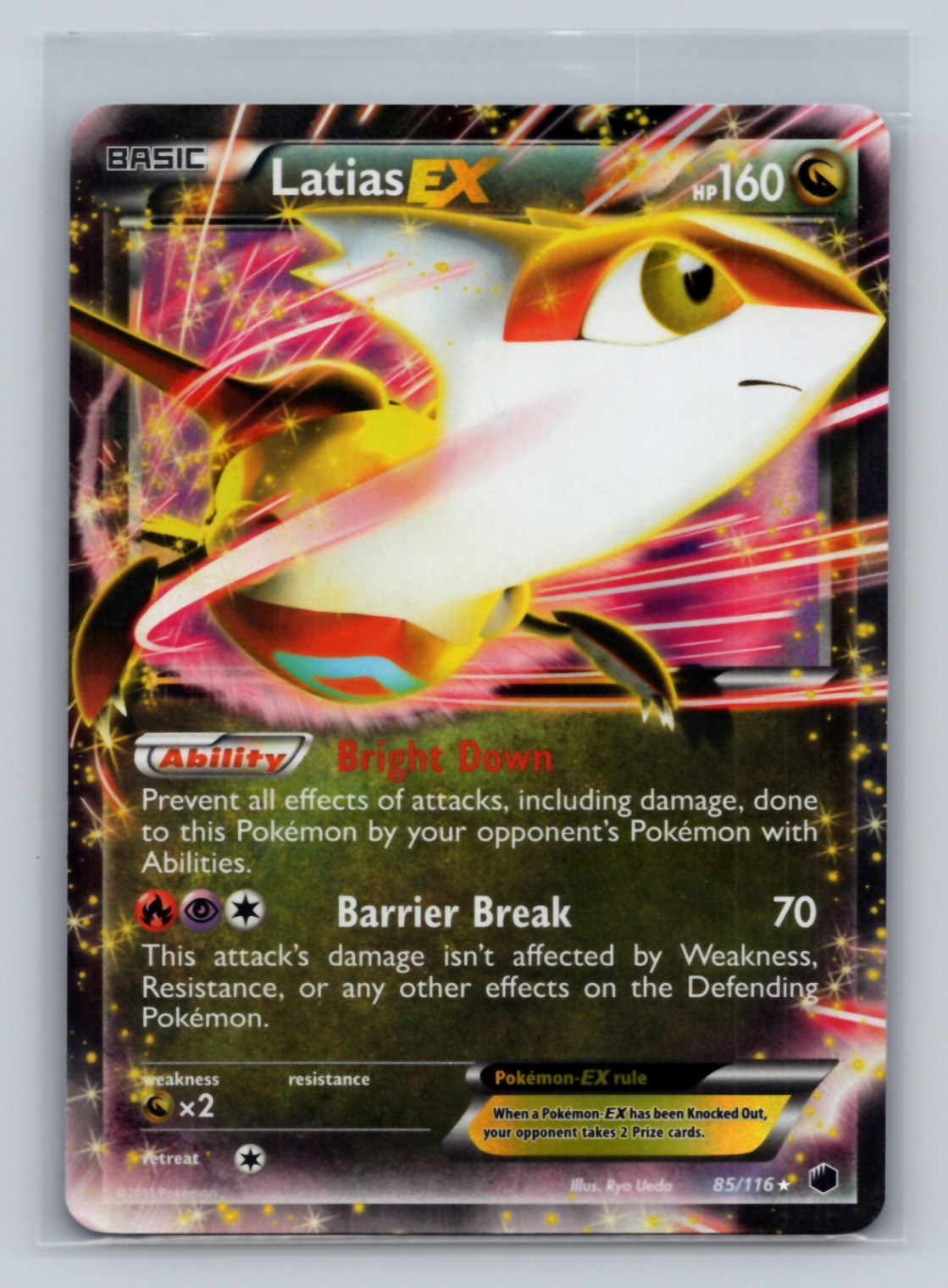 Latias EX Ultra Rare Plasma Freeze 85/116 NM