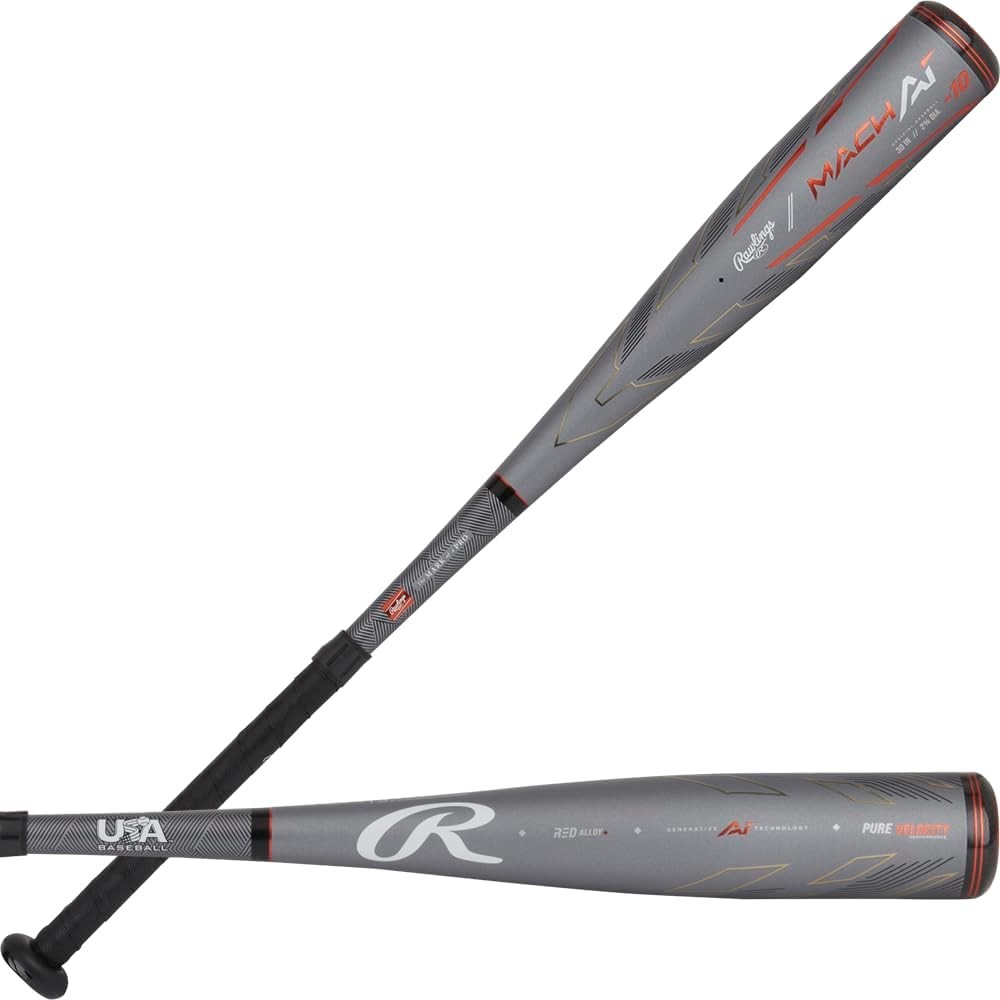 Rawlings | MACH AI Baseball Bat | USA | -10 | 2 5/8