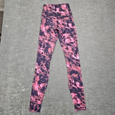 Lululemon Align Pants Womens 2 Pink Tie Dye High Rise Leggings Yoga Athletic