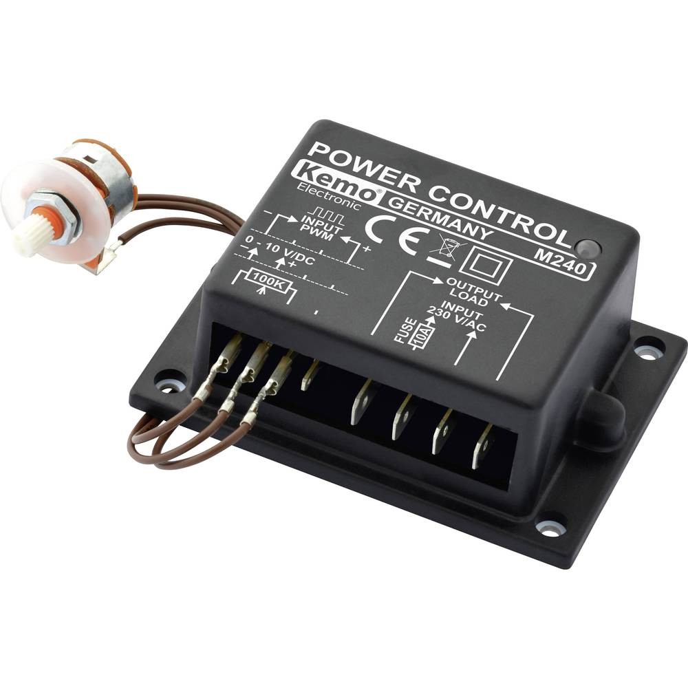 Régulateur de puissance Kemo M240 pour stopper la surchauffe des appareils 230V 10A