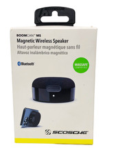 Scosche BTMSS-SP BoomCan MS Portable Magnetic Wireless BT Speaker-Black- Sealed 