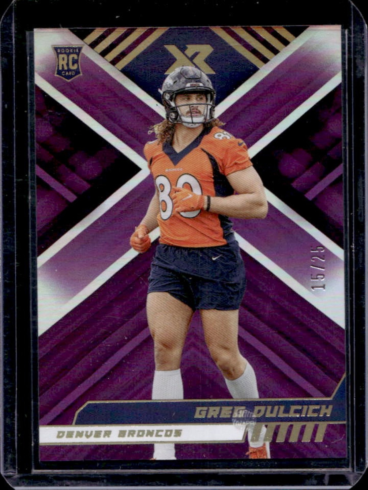 Greg Dulcich Panini XR #147 Purple