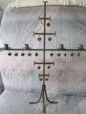 Swedish candle holder hearts Gunnar Ander vintage Mid Century candelabra Sweden