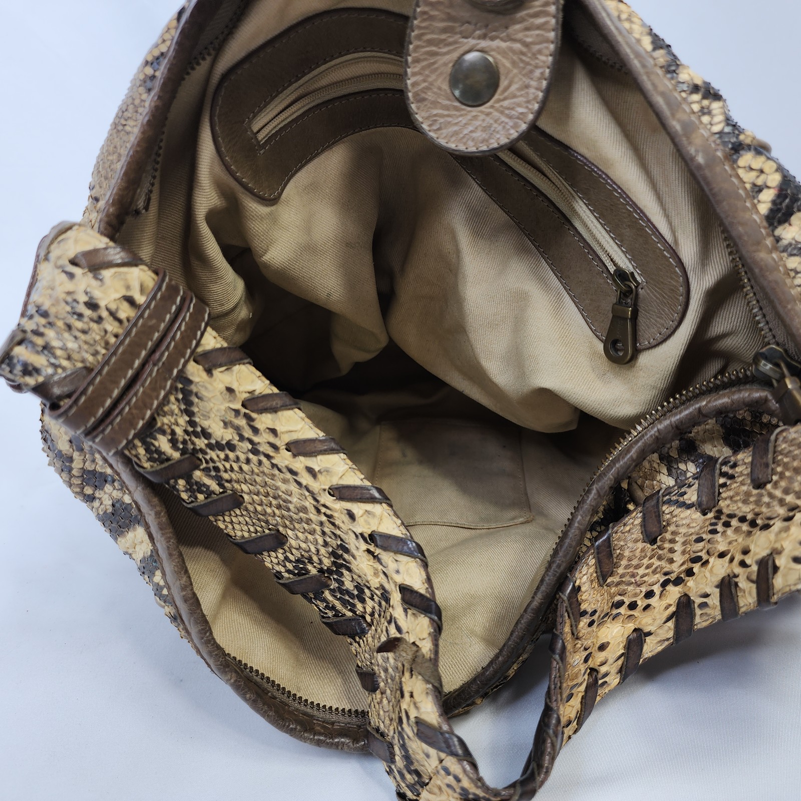 Chloe Python Snakeskin Leather Silverado Shoulder… - image 14