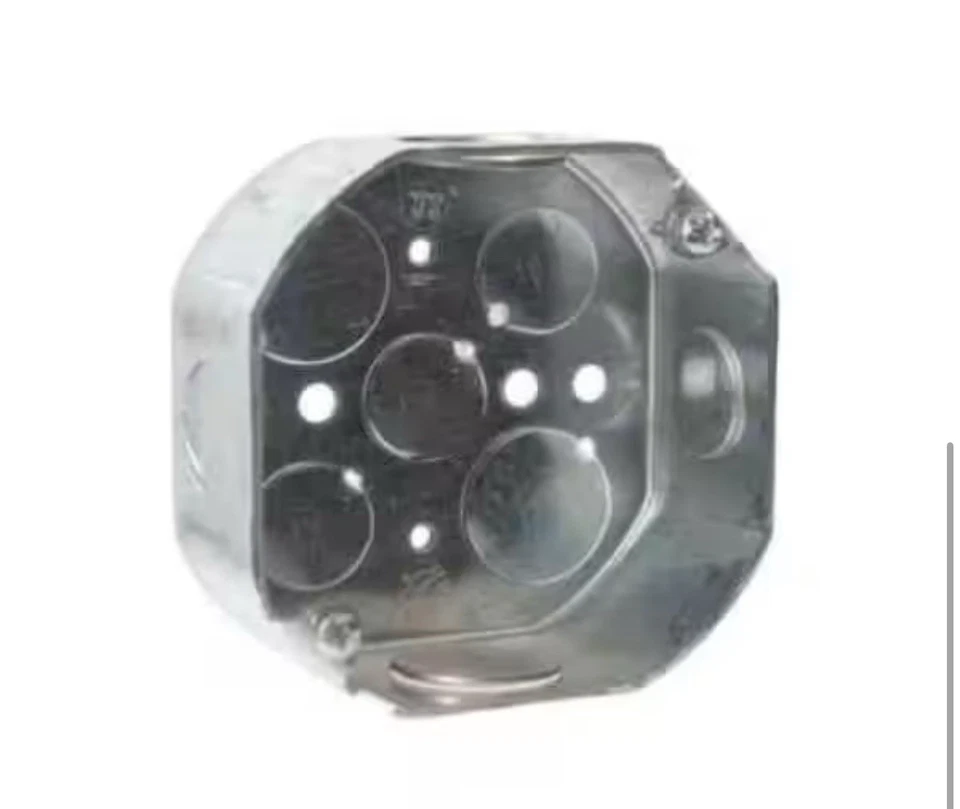 (Pack de 10) Steel City 54151 1-1/2" Profundo 4 Octágonos Caja con 1/2" y 3/4" Foto 4 de 4