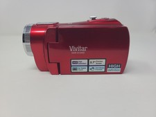 Vivitar DVR-810HD 8.0MP Compact Digital Video Recorder Red Tested