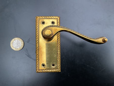 Georgian Style Polished Brass Door Handle used