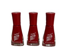 3 Pack Sally Hansen Insta-Dri Nail Polish Liquid, 383 ASAP Apple, 0.31 fl oz