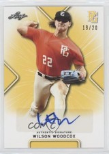 2021 Leaf Perfect Game National Showcase Yellow 19/20 Wilson Woodcox Auto 0b2