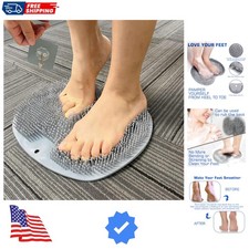 Shower Foot Scrubber Mat Back Washer Exfoliating Bath Wash Pad Wall Mounted S...