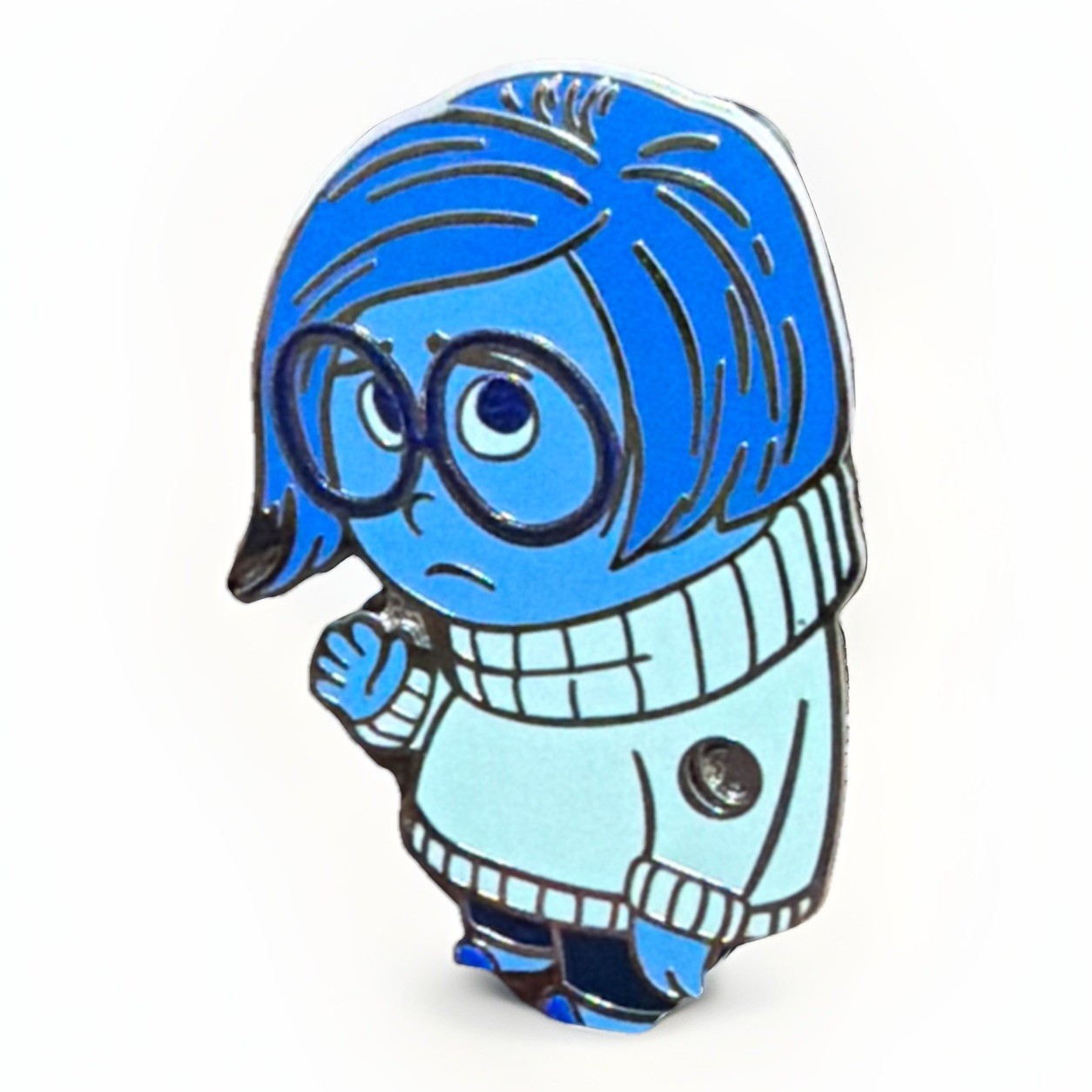 Disney Pin Sadness From Inside Out Hidden Mickey Wave A 2025 Blue Color Story