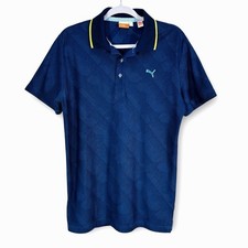 Puma Cobra Golf Men's Polo Shirt DryCELL Performance Geometric Print Medium