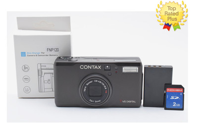 Near MINT w/SD Card] CONTAX TVS Digital Titanium Black Compact