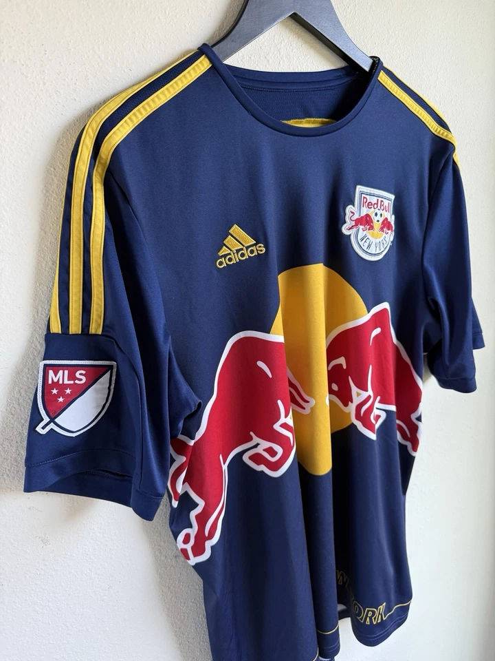 Camiseta de fútbol Adidas MLS NY Red Bulls para hombre grande Climacool usada en excelente estado Foto 2 de 4