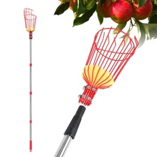 Fruit Picker Pole with Basket Segmented Fruit Picker Pole Tool for Apple Avoc...