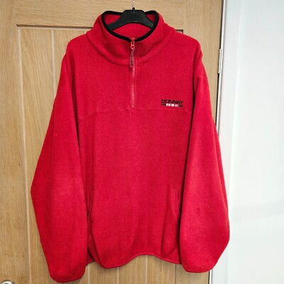 DONNAY Mens Vintage Sweatshirt FLEECE Pull On 1/4 Zip WARM