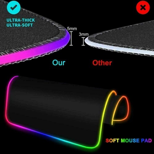 4 in1 Wired Gaming Keyboard and Mouse Set and 3D Stereo RGB Headset,Rainbow LED - Picture 18 of 21