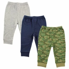Luvable Friends Toddler Tapered Ankle Pants, 3-Pack, Camo