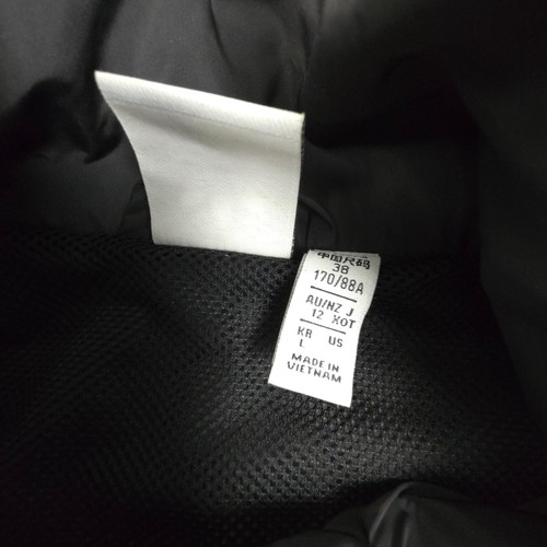 Adidas Jacket Women LARGE Black Windbreaker Long Sleeve Full Zip Trefoil Size L - Picture 3 of 9