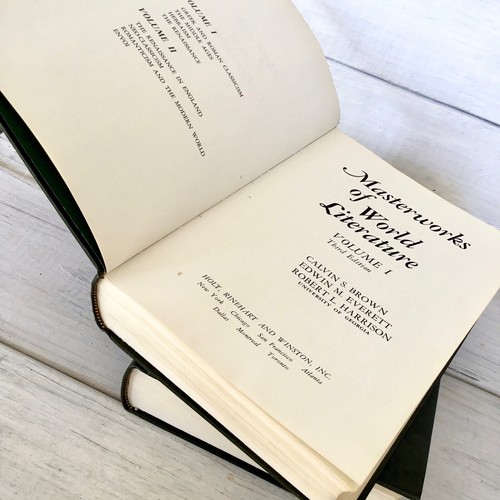 Masterworks Of World Literature Volume 1 & II 3rd Ed 1970 Brown Everett Harriso - Picture 8 of 12