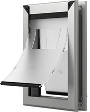 Heavy Duty XL Dog Door,Energy Efficient Rugged Aluminum Frame,Doggy Door with Do