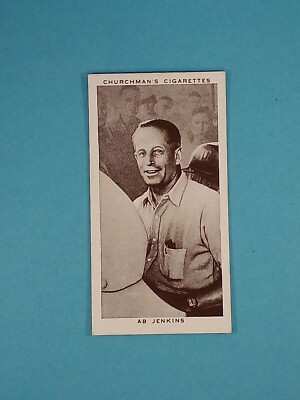 ab cigarettes 1939 WA & AC Churchman Kings Of Speed Cigarettes AB Jenkins #14 🏎