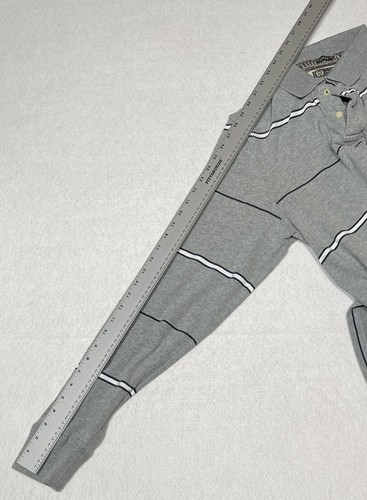 Men's Large Abercrombie & Fitch Gray Long-sleeve 1/4 Button Pull-over (16) - Picture 6 of 7