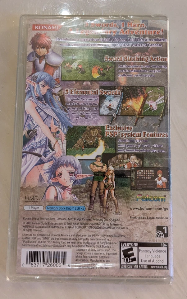 MINTY Ys: The Ark of Napishtim Sony Playstation Portable PSP FACTORY SEALED New - Image 2 of 4