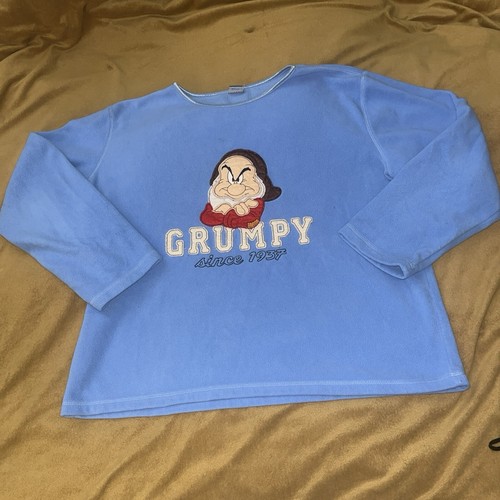 Maglione pile donna vintage anni 90 Disney Park Grumpy dal 1997 taglia M maglione carino - Foto 19 di 24